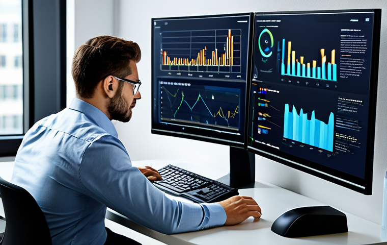 **

A professional data analyst, fully clothed in business casual attire, working on a data visualization dashboard in a modern office environment, surrounded by computer monitors and charts. Safe for work, perfect anatomy, natural pose, appropriate content, professional.

**